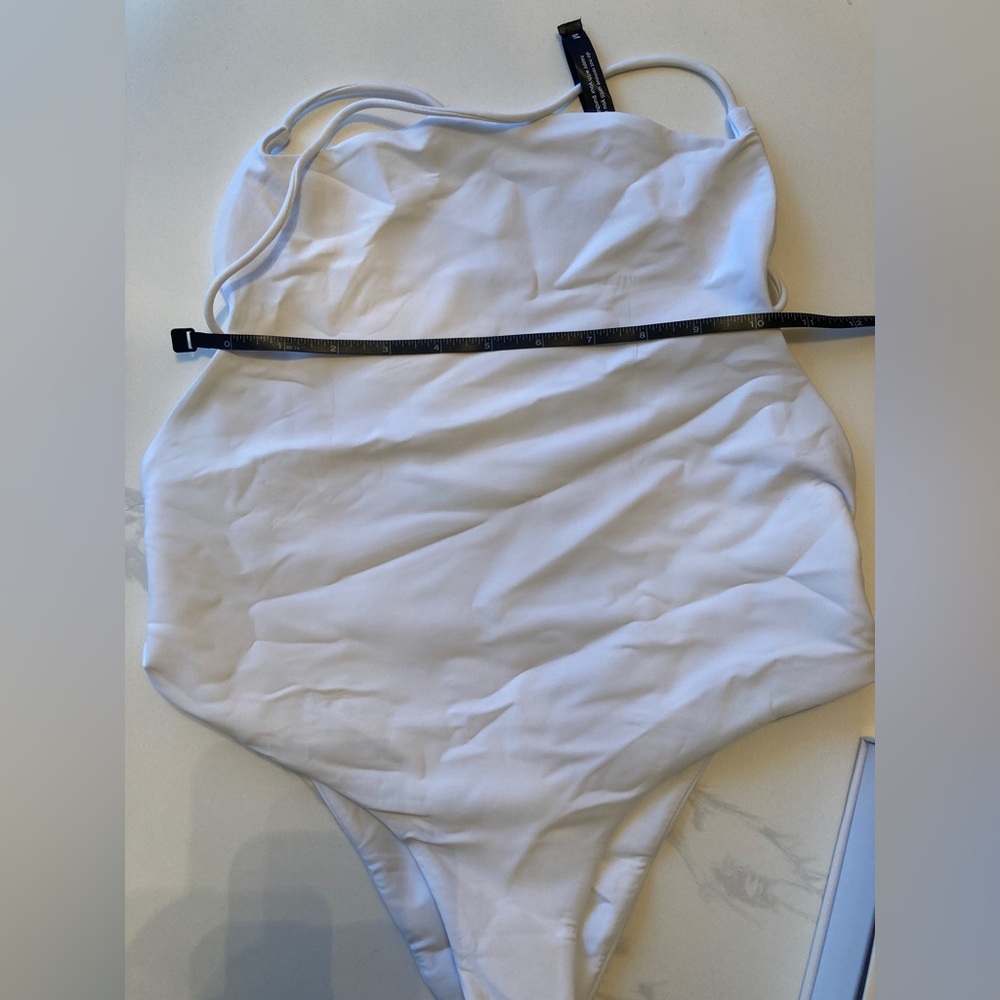 Ark Swimwear x-back one-piece in White NWT